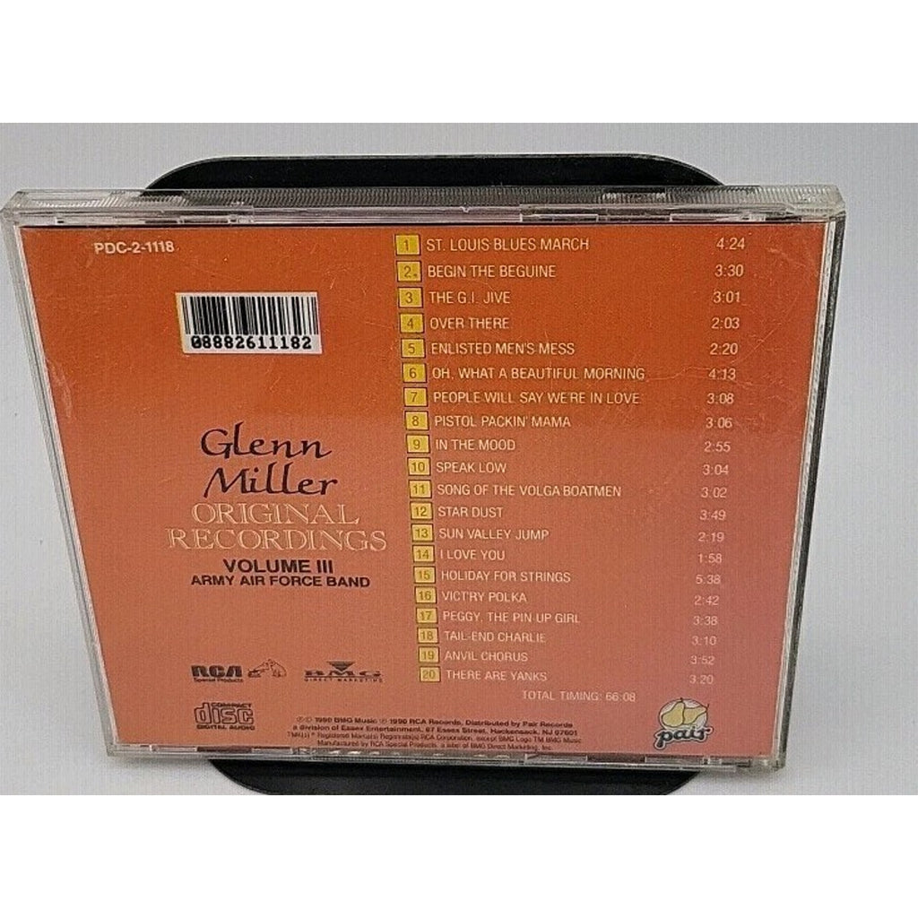 Original Recordings, Vol. 3 by Glenn Miller (CD, Jul-1991, Pair)