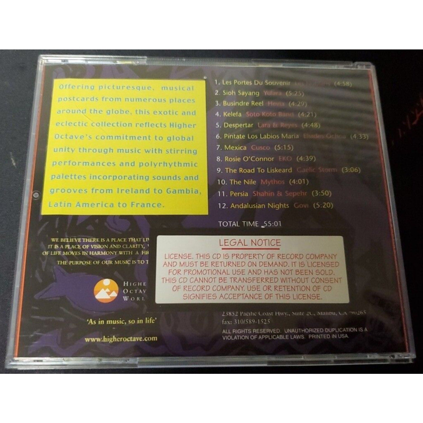 Higher Octave Is World Fusion (CD)