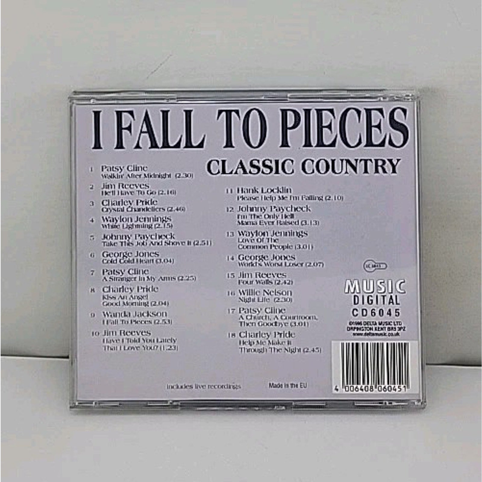 I Fall to Pieces Classic Country Music CD