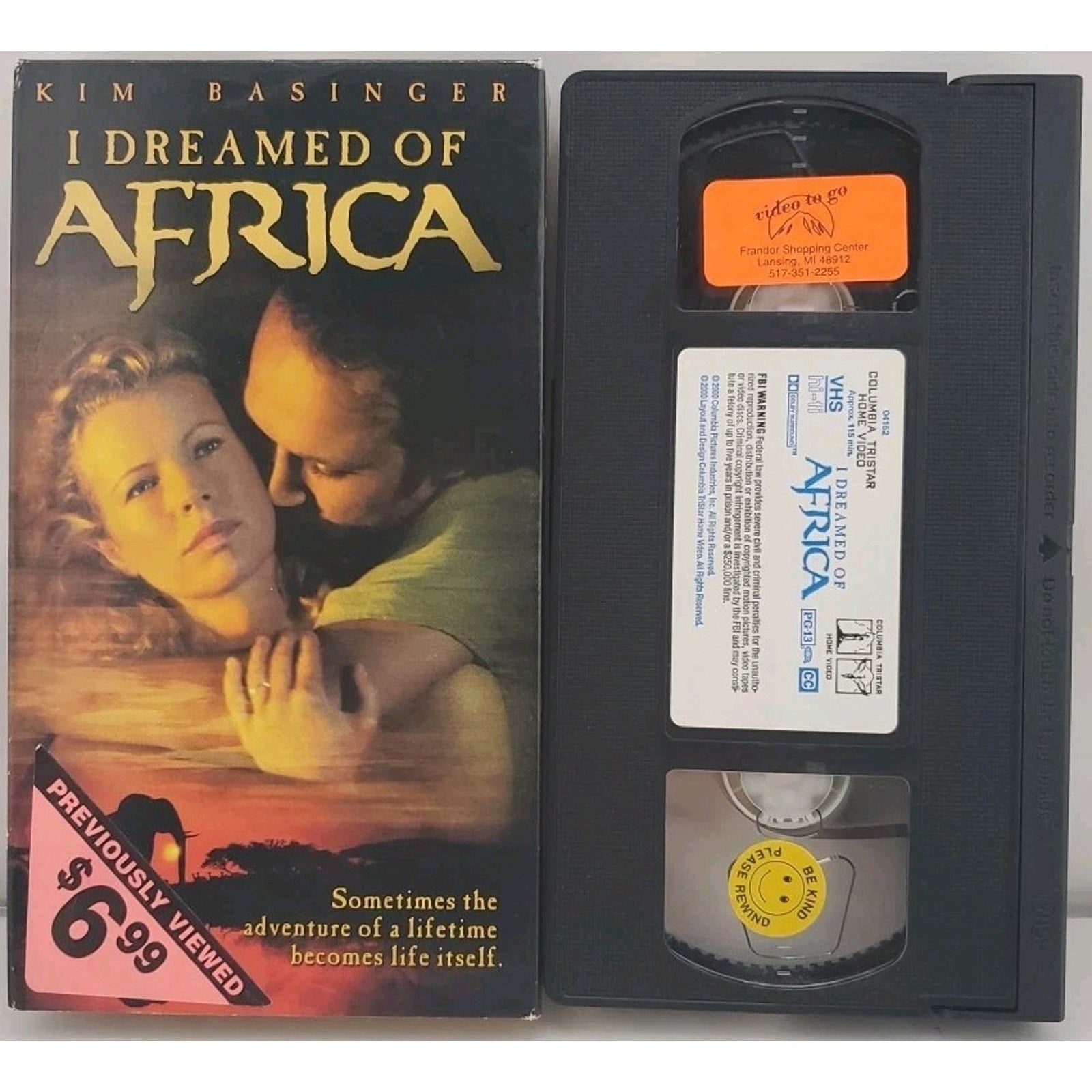 I Dreamed of Africa (VHS, 2000)