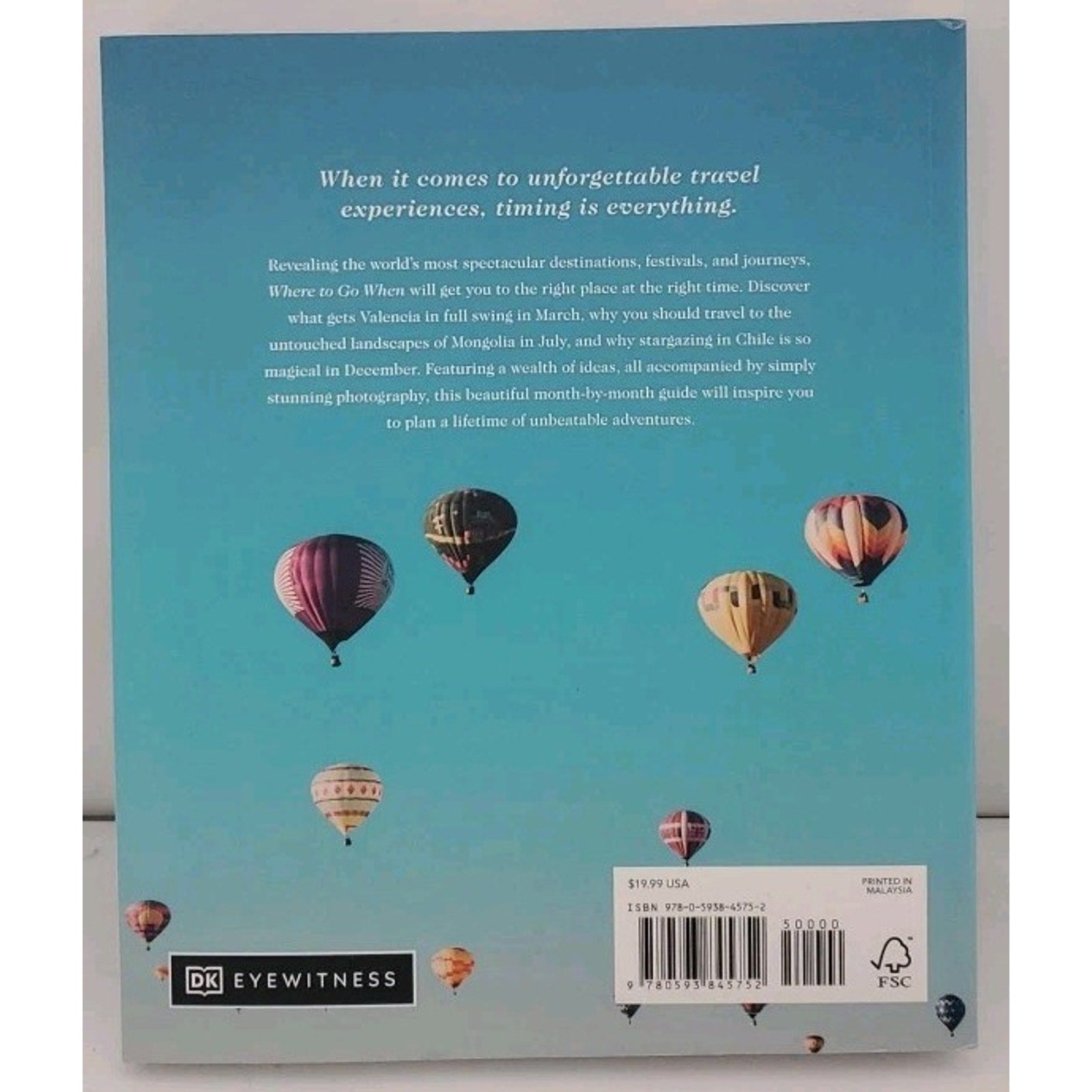 Where to Go When DK Travel Guide Book Month by Month Destinations Illustrated