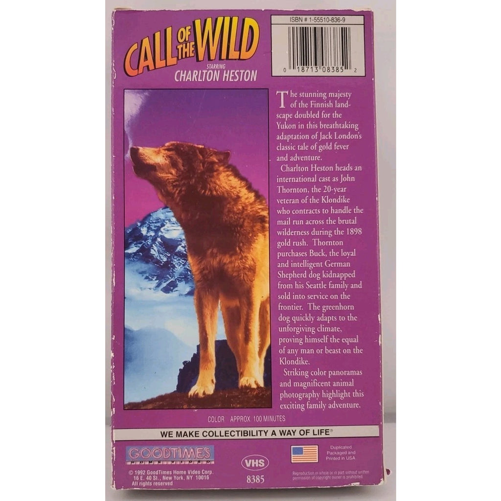 Call Of The Wild (VHS, 1992)