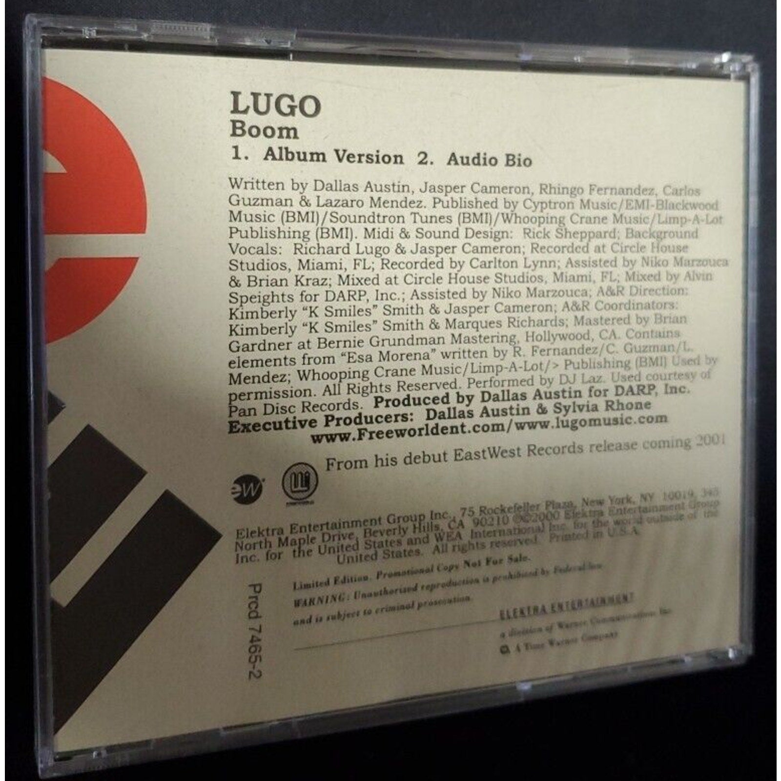 Richard Lugo – Boom (CD, US, 2000, Elektra)