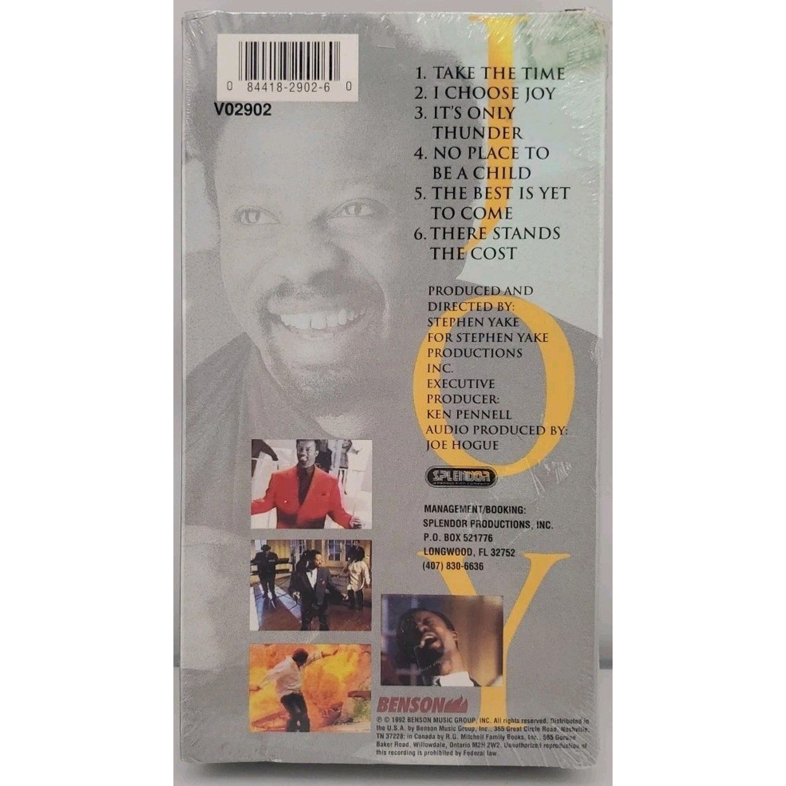 Larnelle Harris I Choose Joy VHS *Brand New*