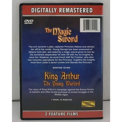 2 Feature Films The Magic Sword & King Arthur The Young Warlord DVD