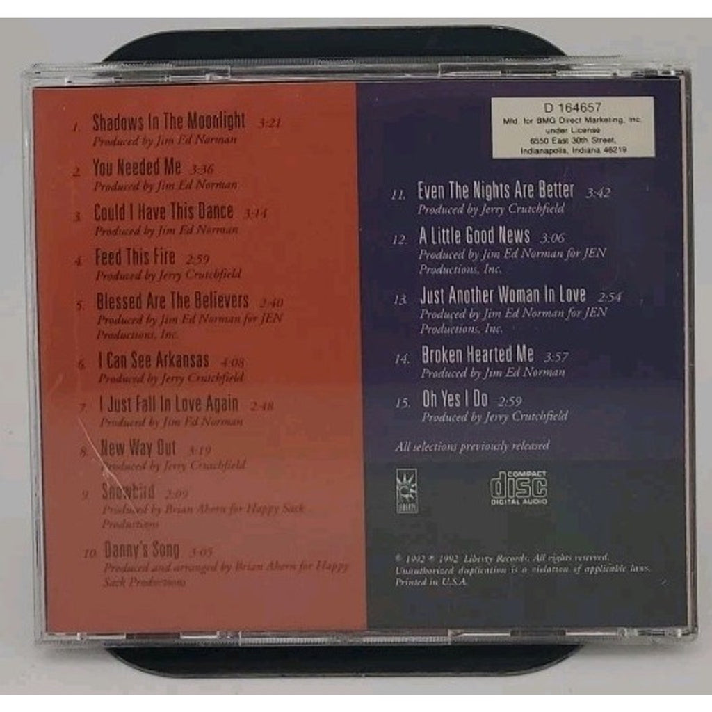 Fifteen of the Best by Anne Murray (CD, May-1992, Liberty)