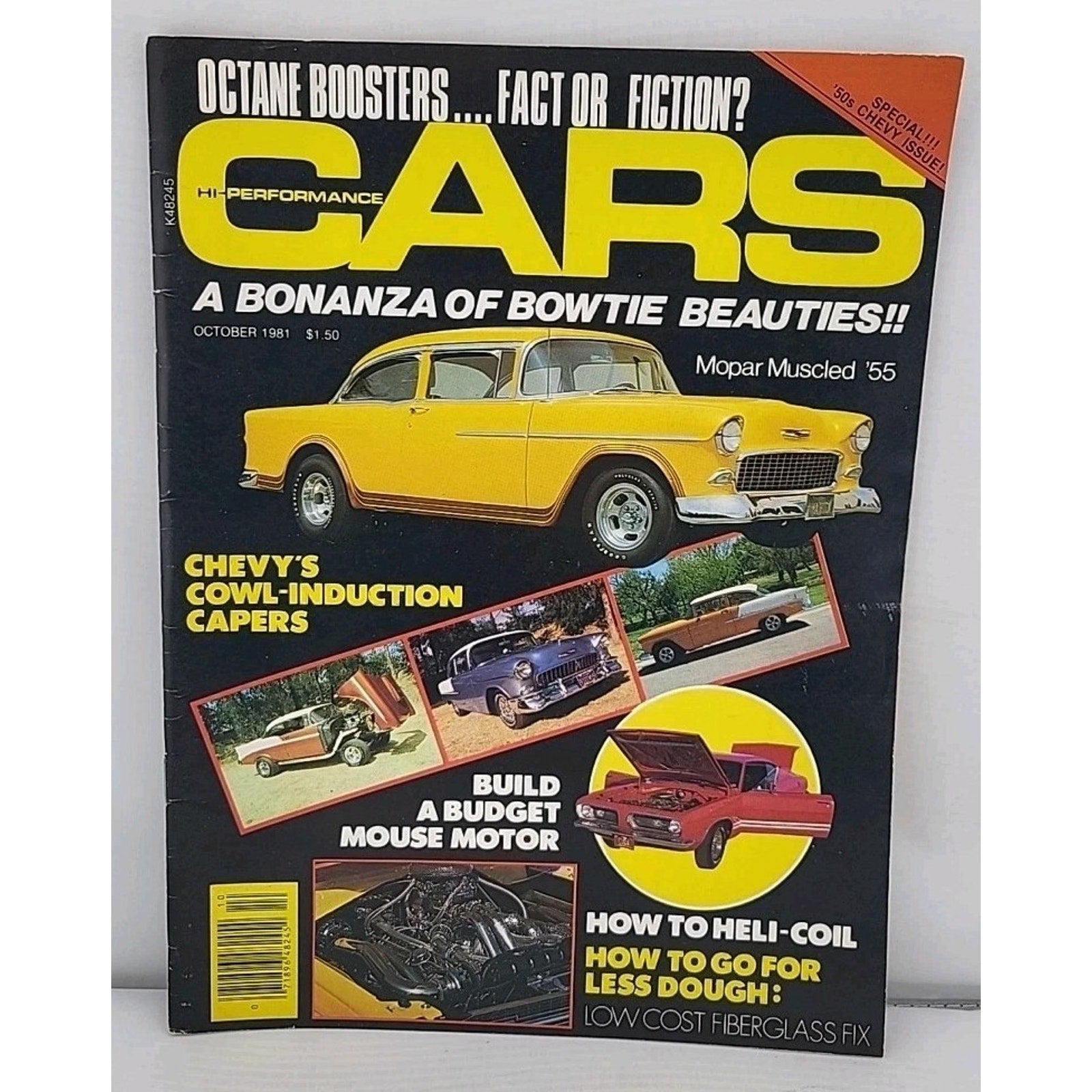 Back Issue Hi-Performance Cars Magazine October 1981, Big Tri-Five Chevy Issue
