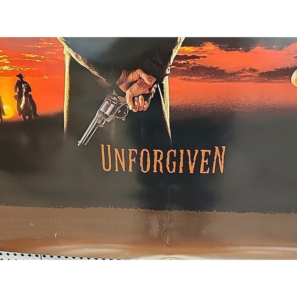 1992 Unforgiven 27x40 DS Rolled Movie Poster Clint Eastwood Warner Bros