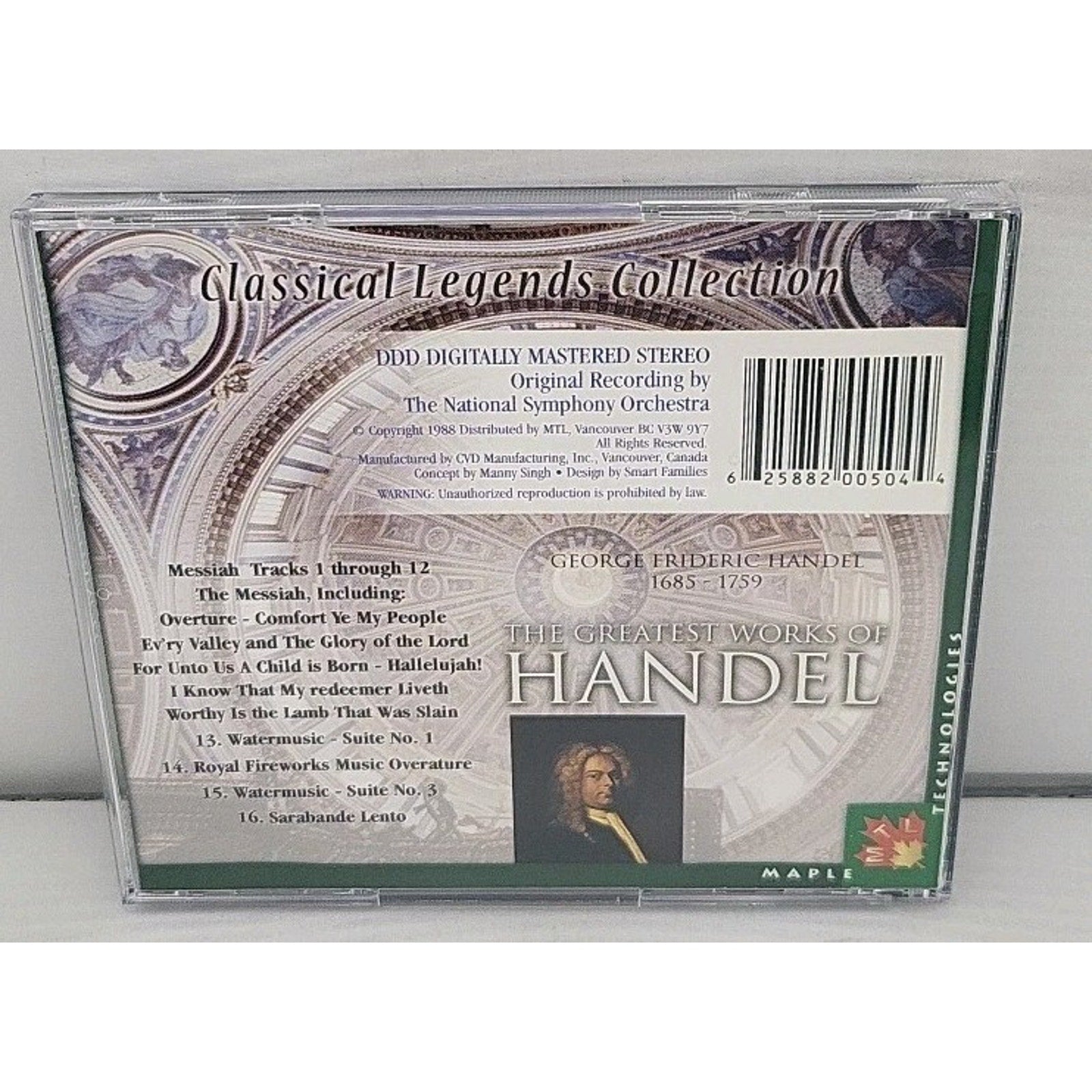 The Greatest Works of Handel The Messiah And More CD
