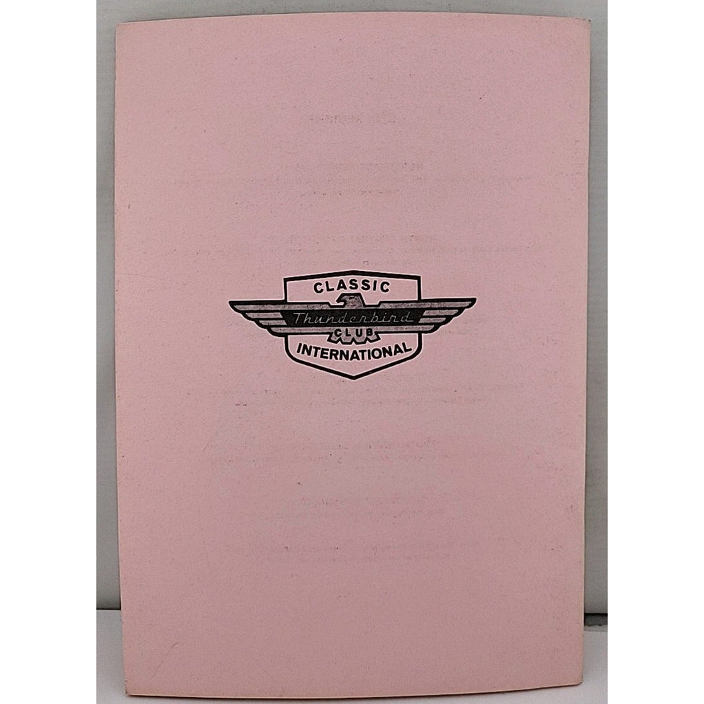 The Classic Thunderbird Membership Roster 1977