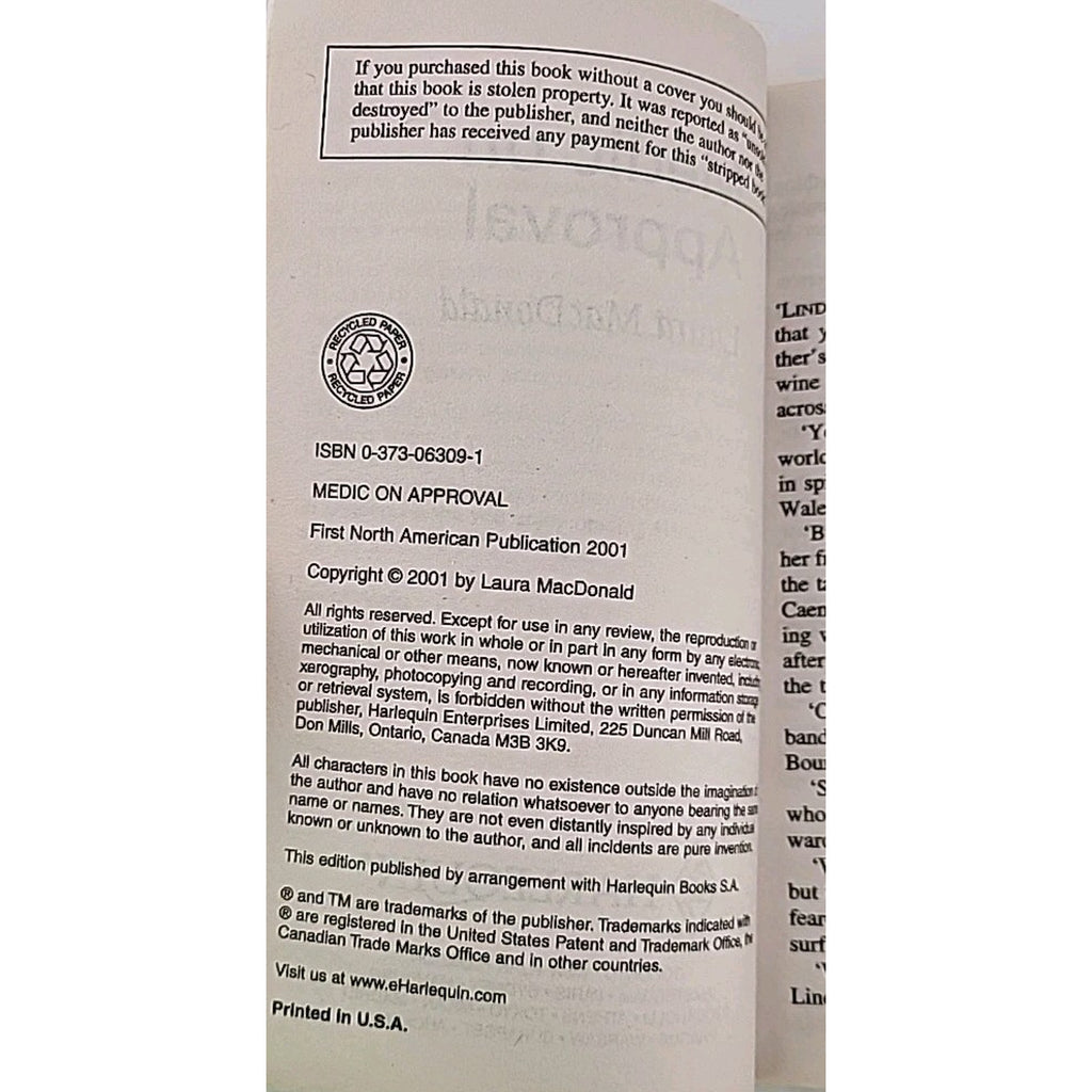 Medic on Approval by MacDonald, Laura Paperback