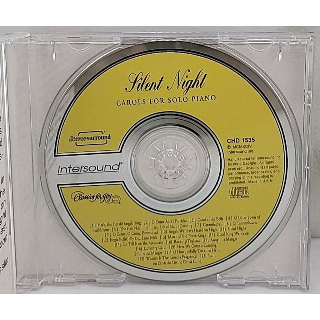 Silent Night Carols for Solo Piano CD Digital Surround Sound