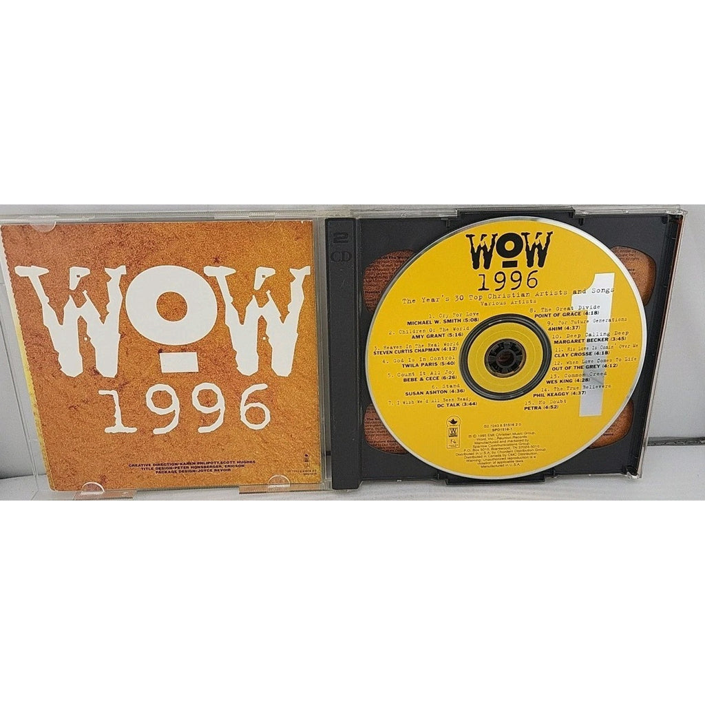 WOW 1996: The Year's 30 Top Christian Artists and Songs by Various Artists (CD,