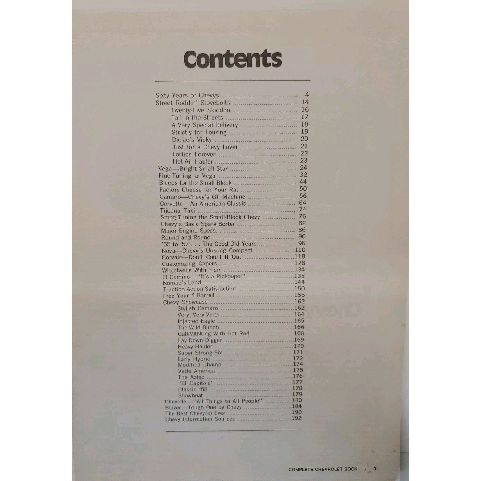 The Complete Chevrolet Book By Petersen 1972