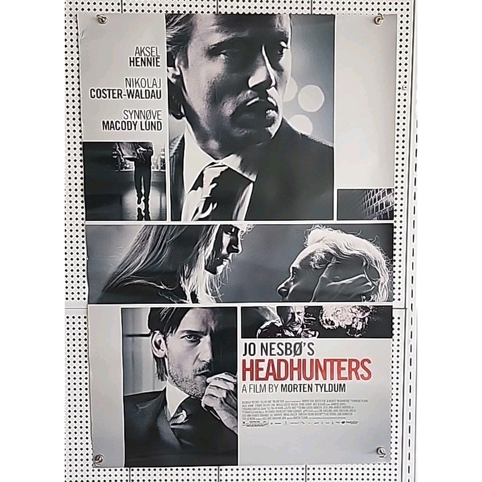 Headhunters Movie Poster Jo Nesbo Morten Tyldium Original DS One Sheet 2011