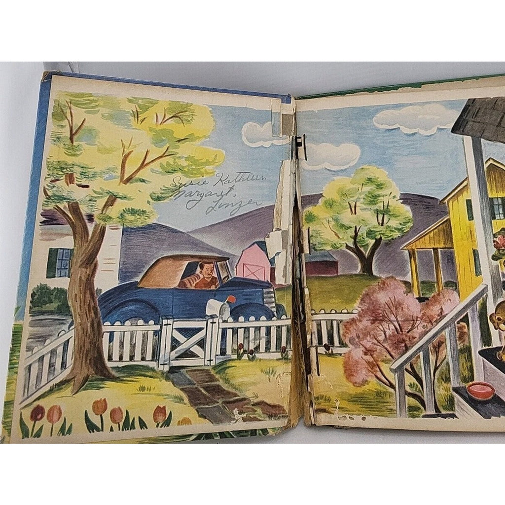 1948 Peppy The Lonely Little Puppy by Frieda Friedman, A Rand McNally Elf Book