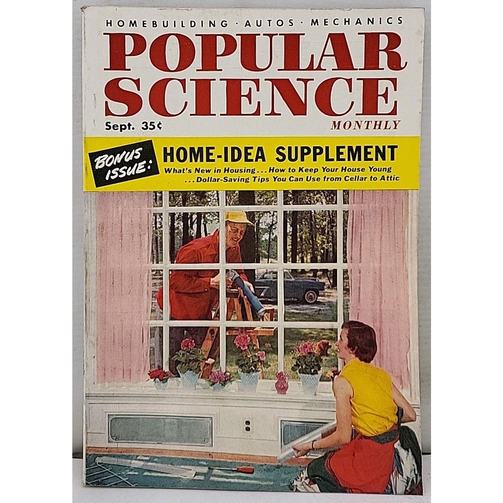 Popular Science Monthly - Homebuilding-Autos-Mechanics - September 1954