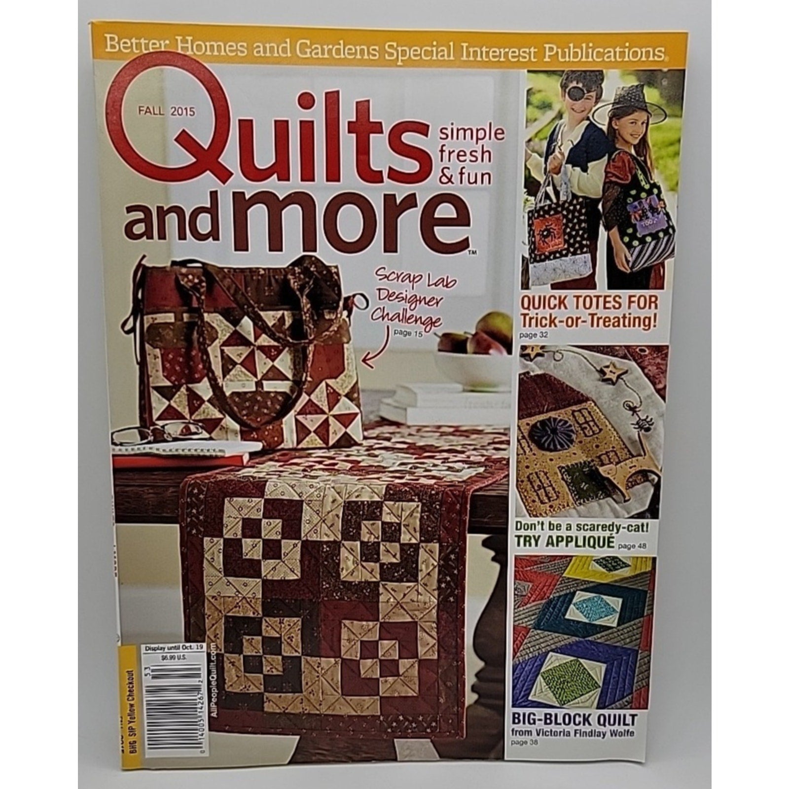 Quilts And More Magazine Better Homes And Gardens FALL 2015 Sewing