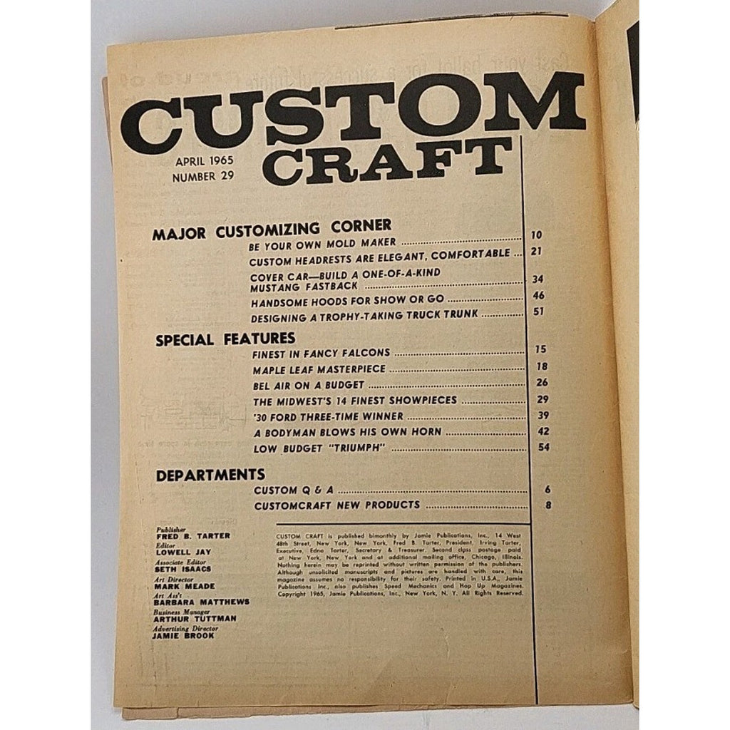 Custom Craft Magazine - April 1965 - Number 29