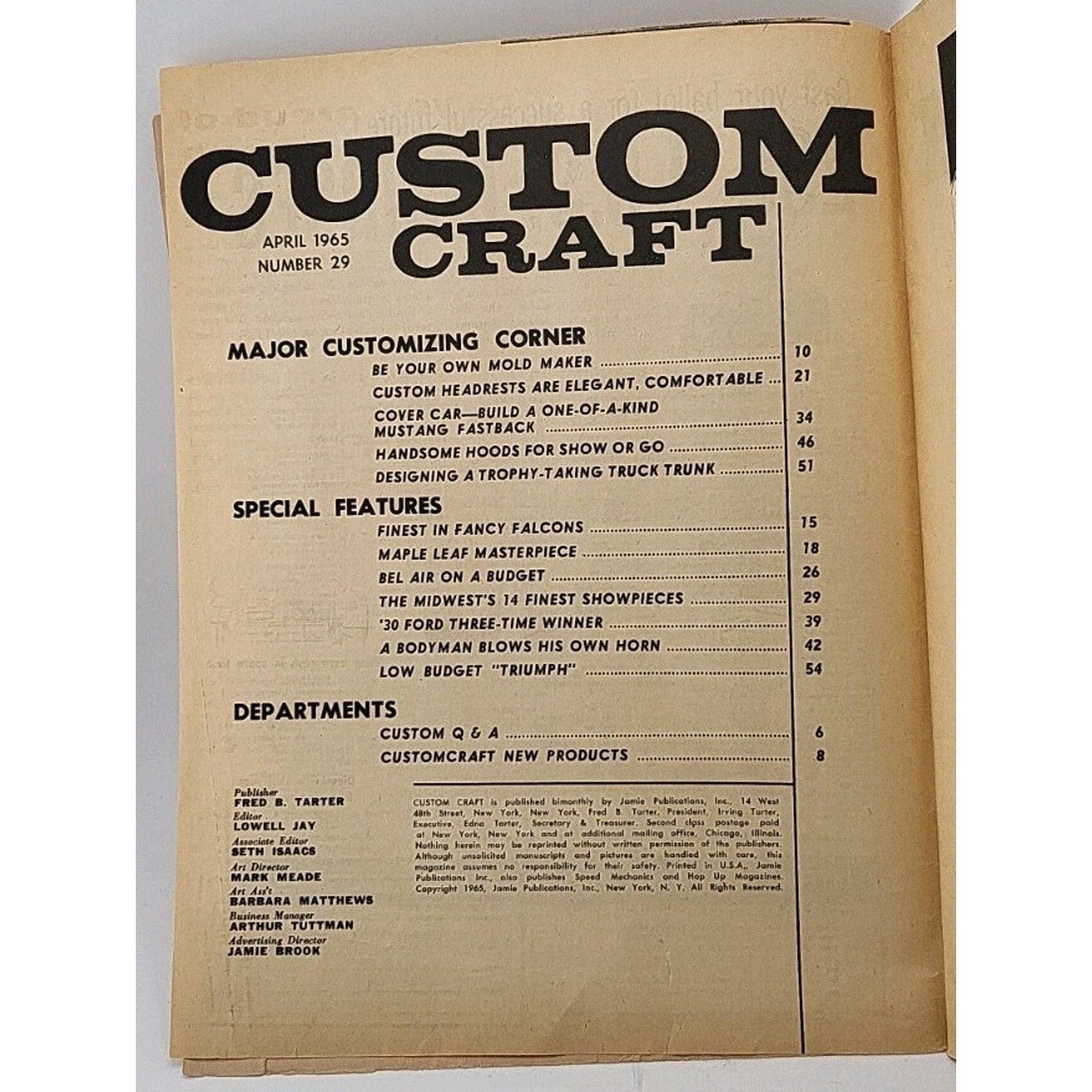 Custom Craft Magazine - April 1965 - Number 29
