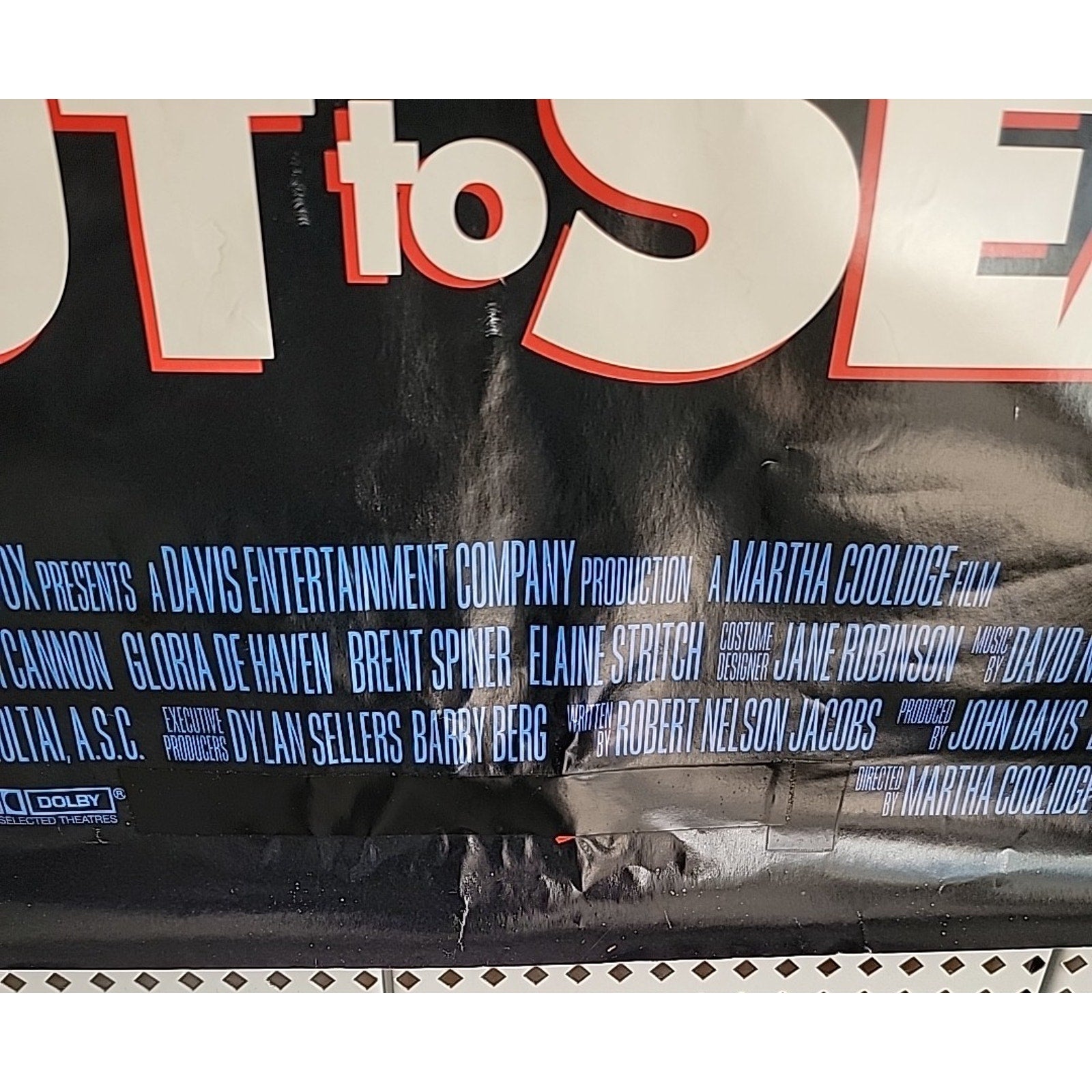 Out To Sea 1997 Movie Poster 27x40 Walter Matthau Jack Lemmon Comedy
