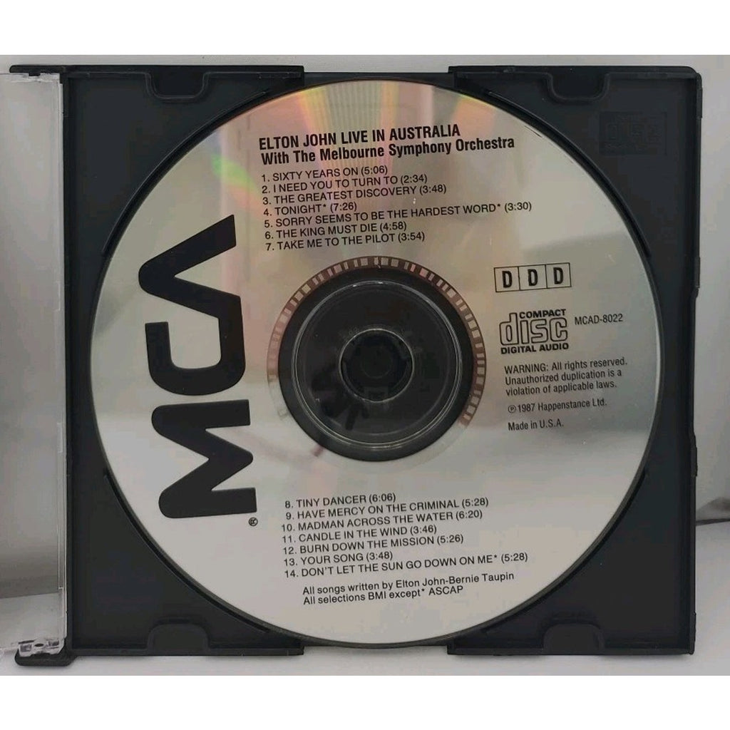 Elton John Live In With The Melbourne Symphony Orchestra CD