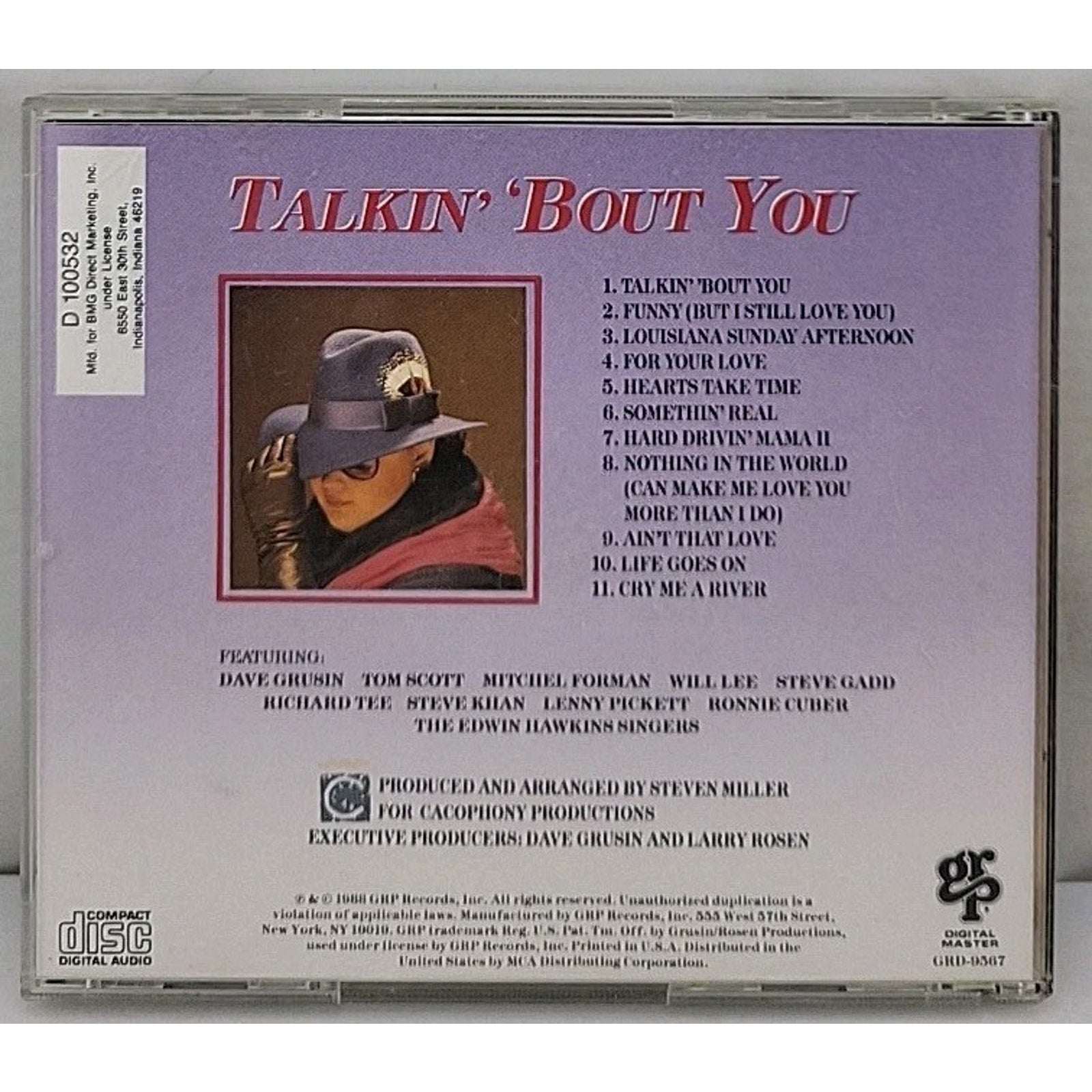 Talkin' 'Bout You by Diane Schuur (CD, 1988, GRP (USA))