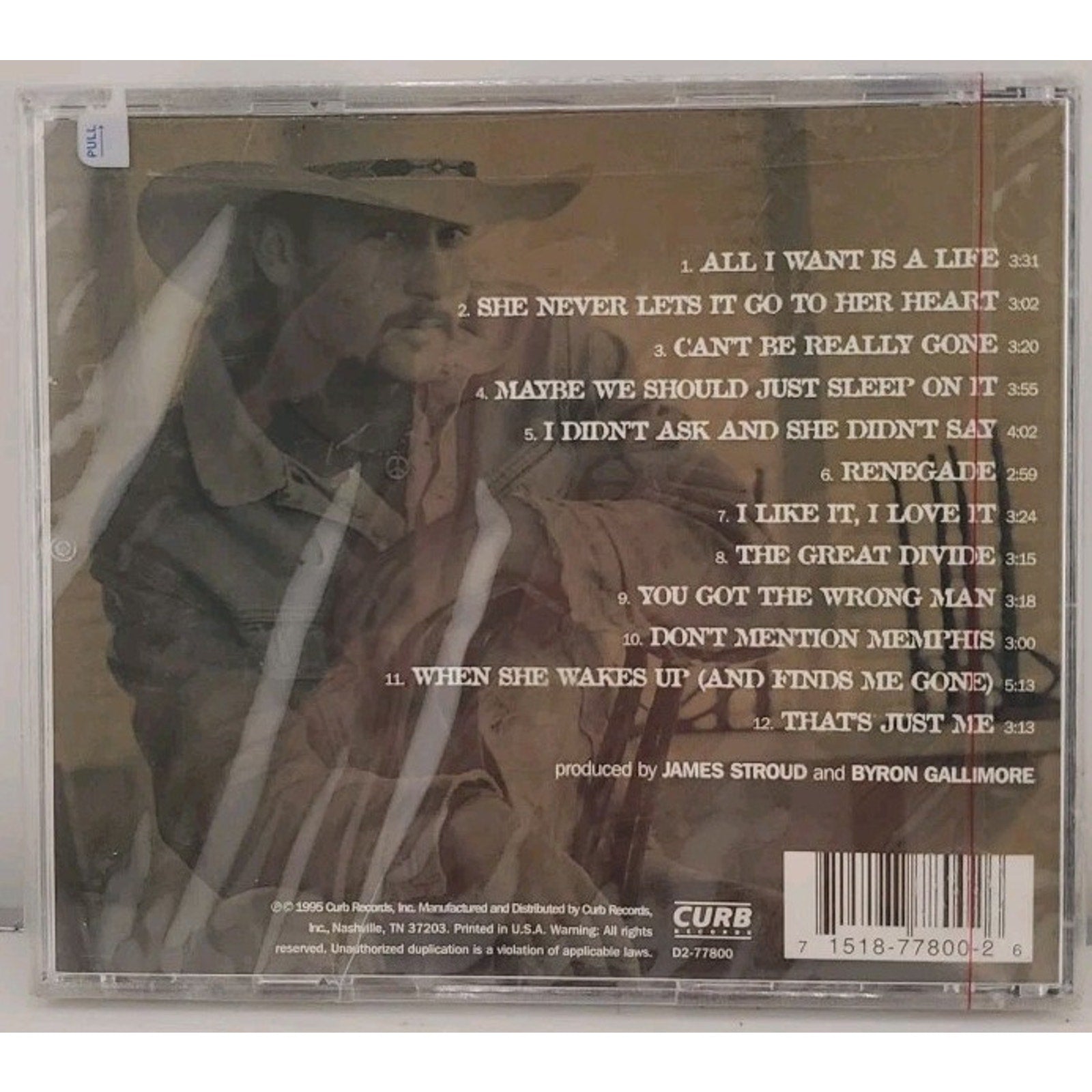 All I Want by Mcgraw, Tim (CD, 1995) *Brand New*