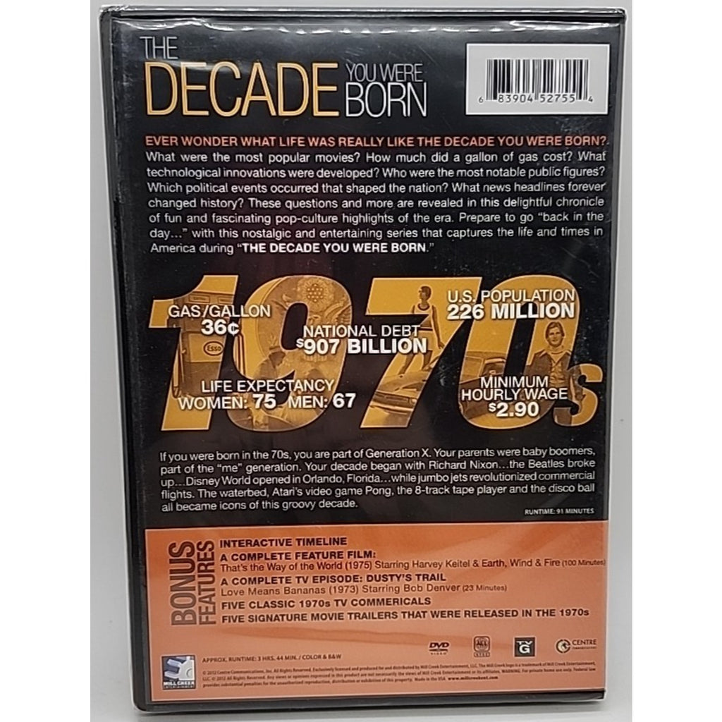 The Decade You Were Born: 1970s (DVD, 2012) *Brand New*