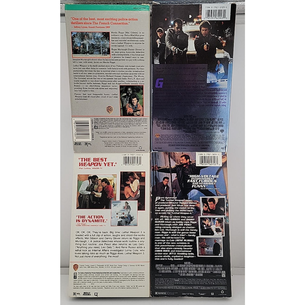 Lethal Weapon 1-4 (VHS)