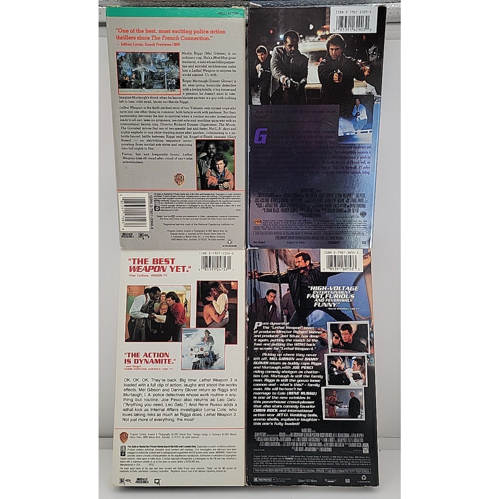 Lethal Weapon 1-4 (VHS)