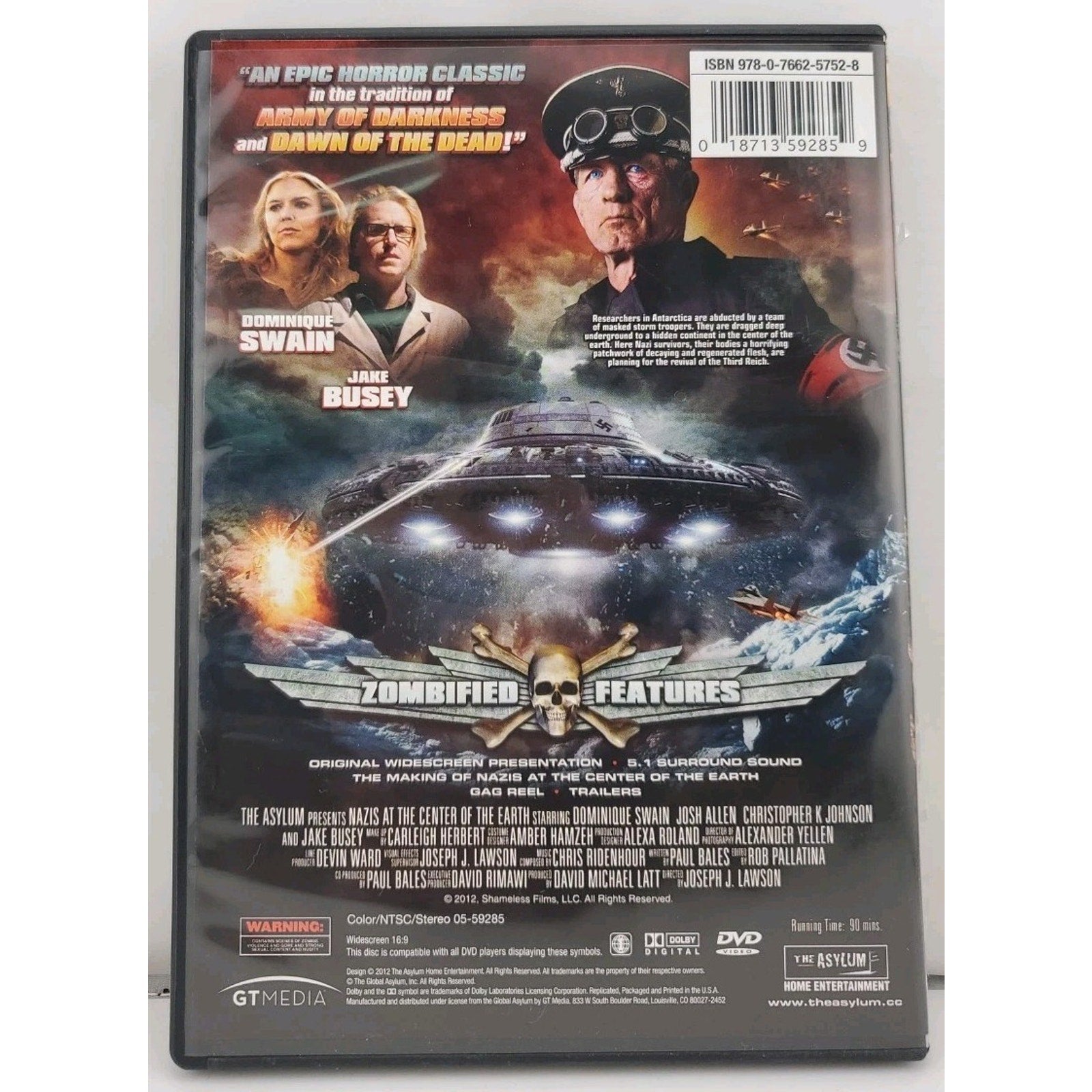Nazis at the Center of the Earth (DVD, 2012) (Jake Busey, Dominique Swain)