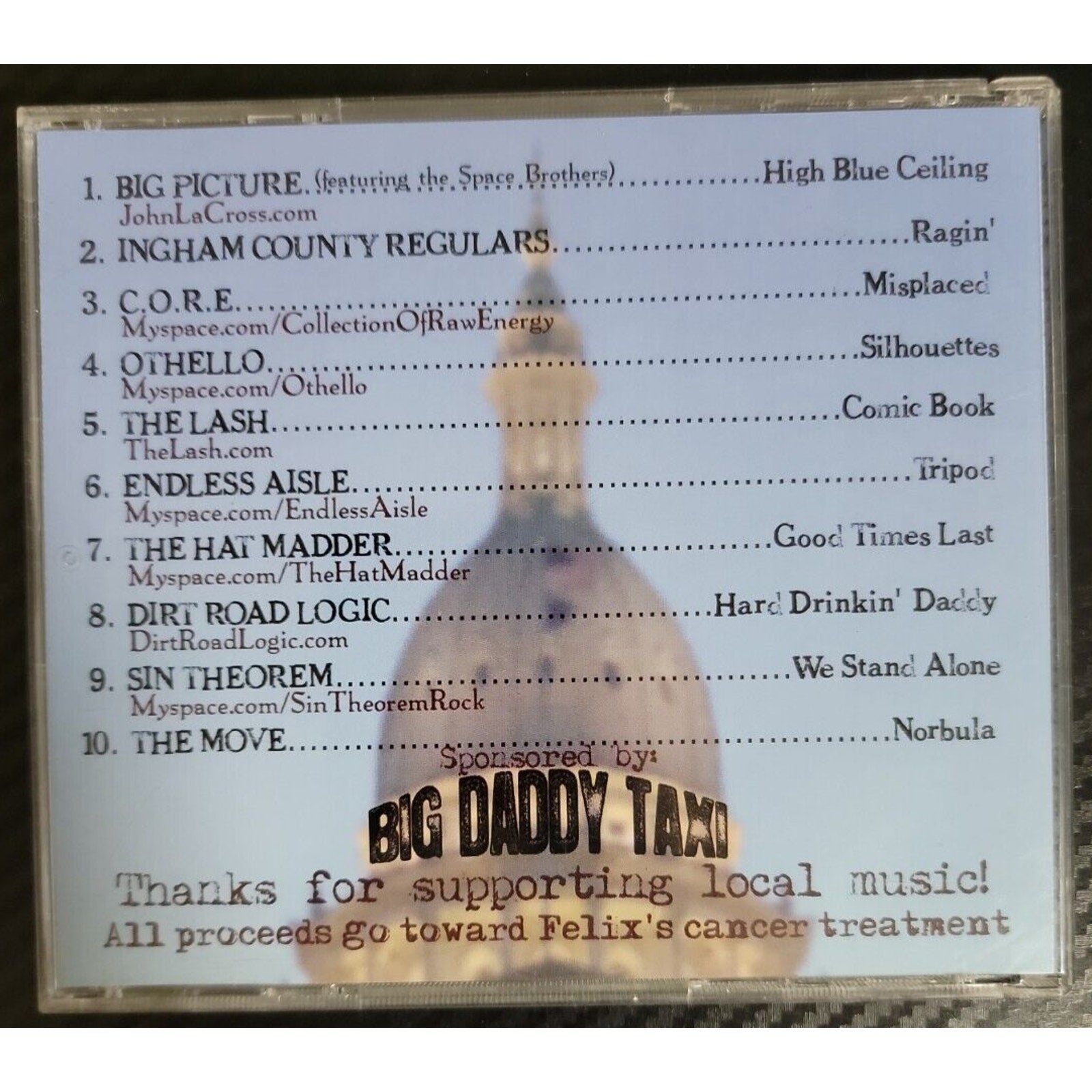 Felix The Dog Presents Capitol City Music CD