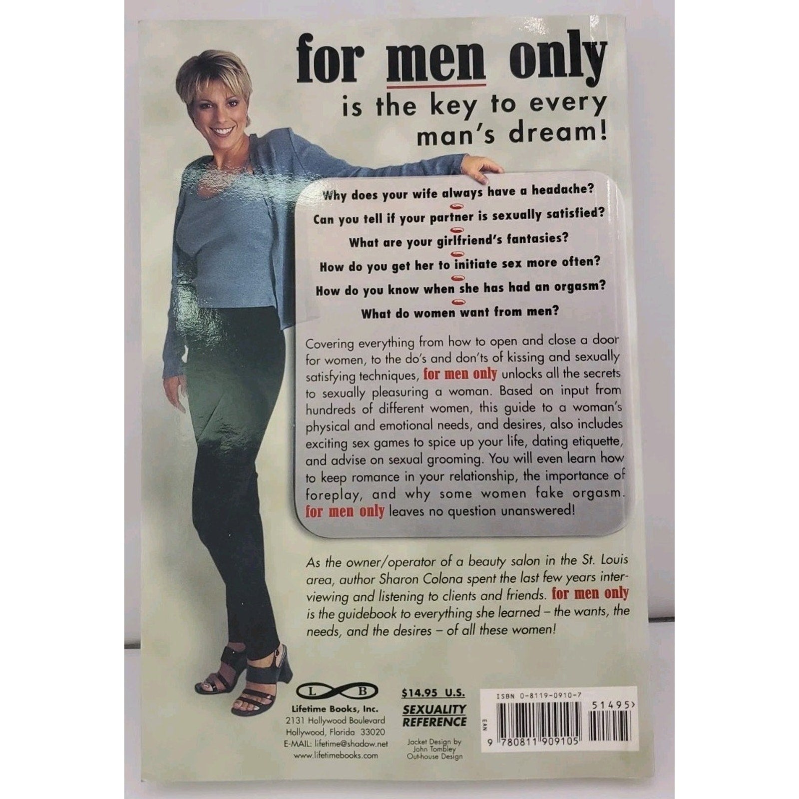 For Men Only : The Secrets to Pleasuring a Woman by Sharon Colona (1998,...