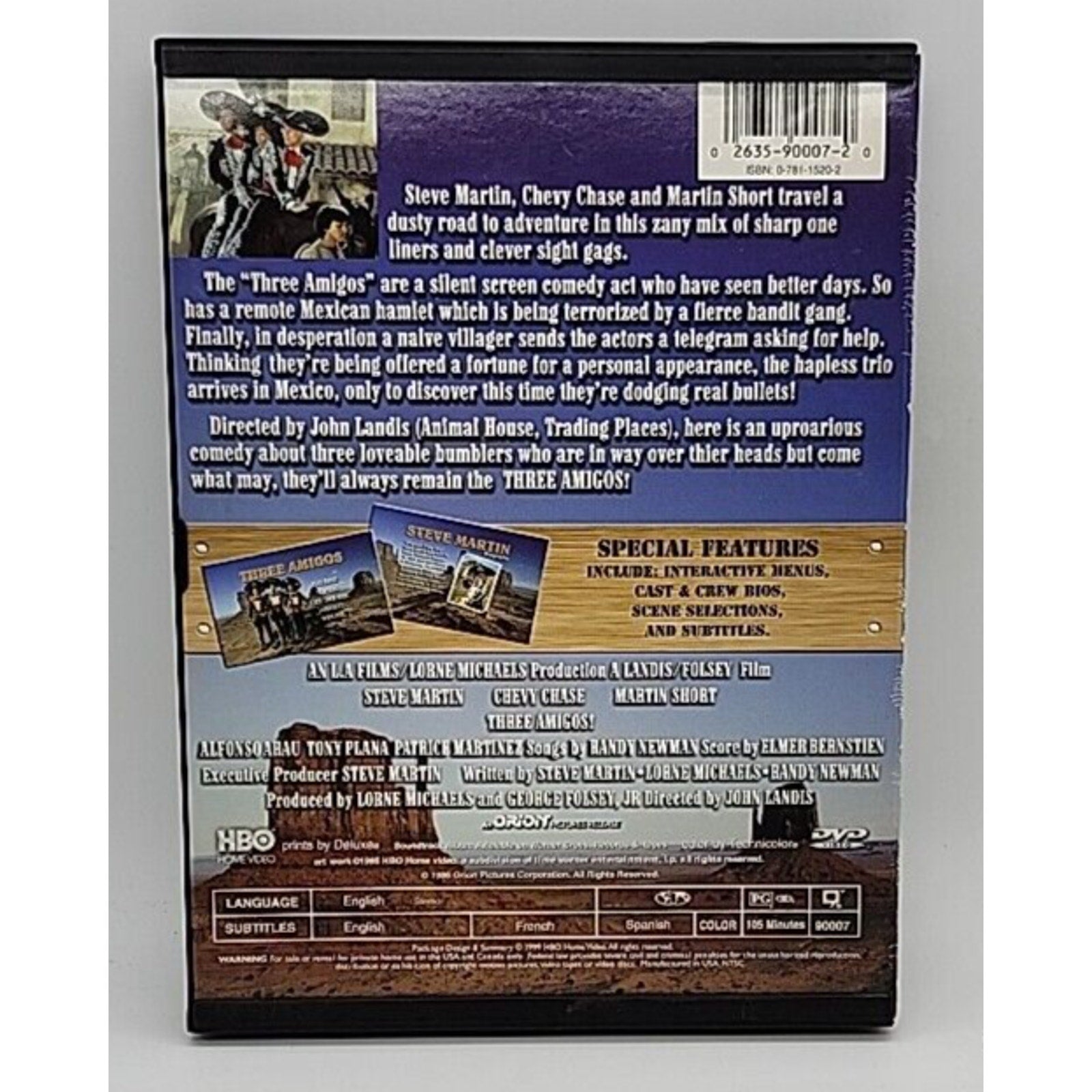 Three Amigos (DVD, 1986)