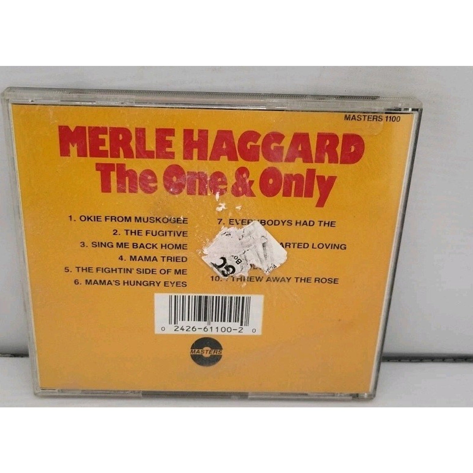 One & Only by Merle Haggard (CD, 1996)