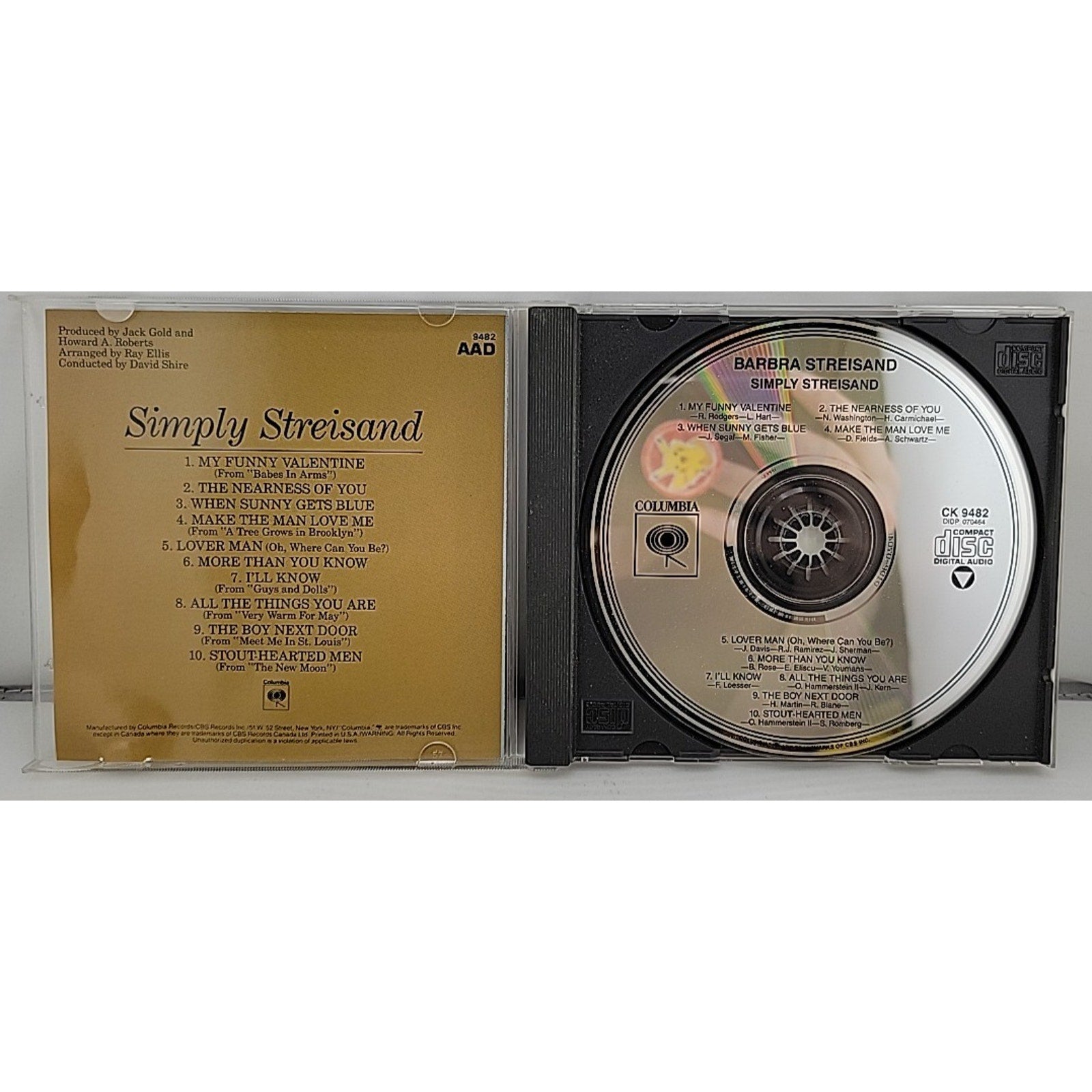 Simply Streisand by Barbra Streisand (CD, Jul-1989, Columbia (USA))