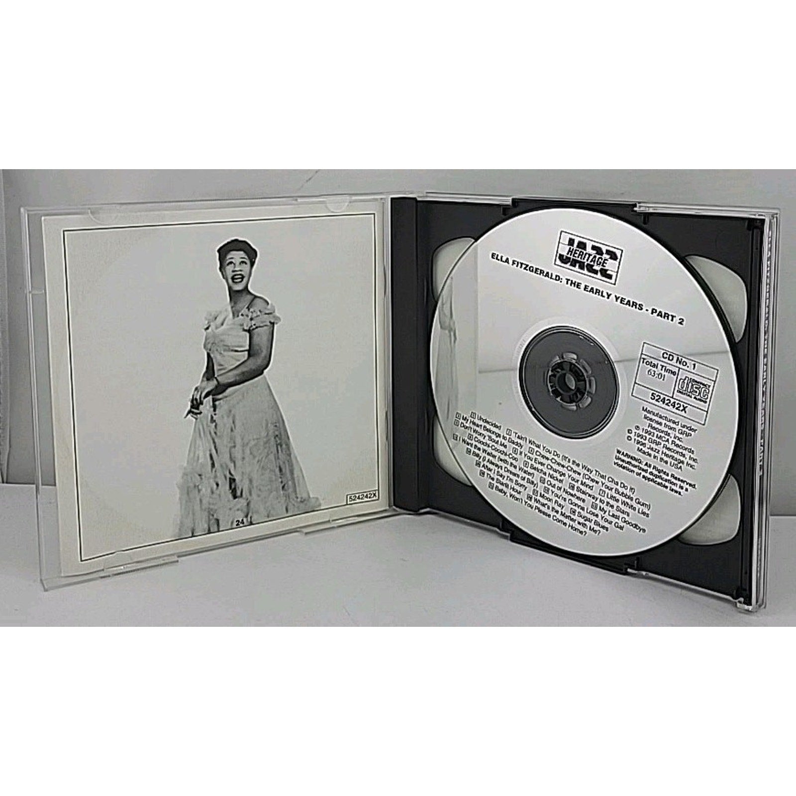 The Early Years Part 2 by Ella Fitzgerald (2CD, 1996, Jazz Heritage)