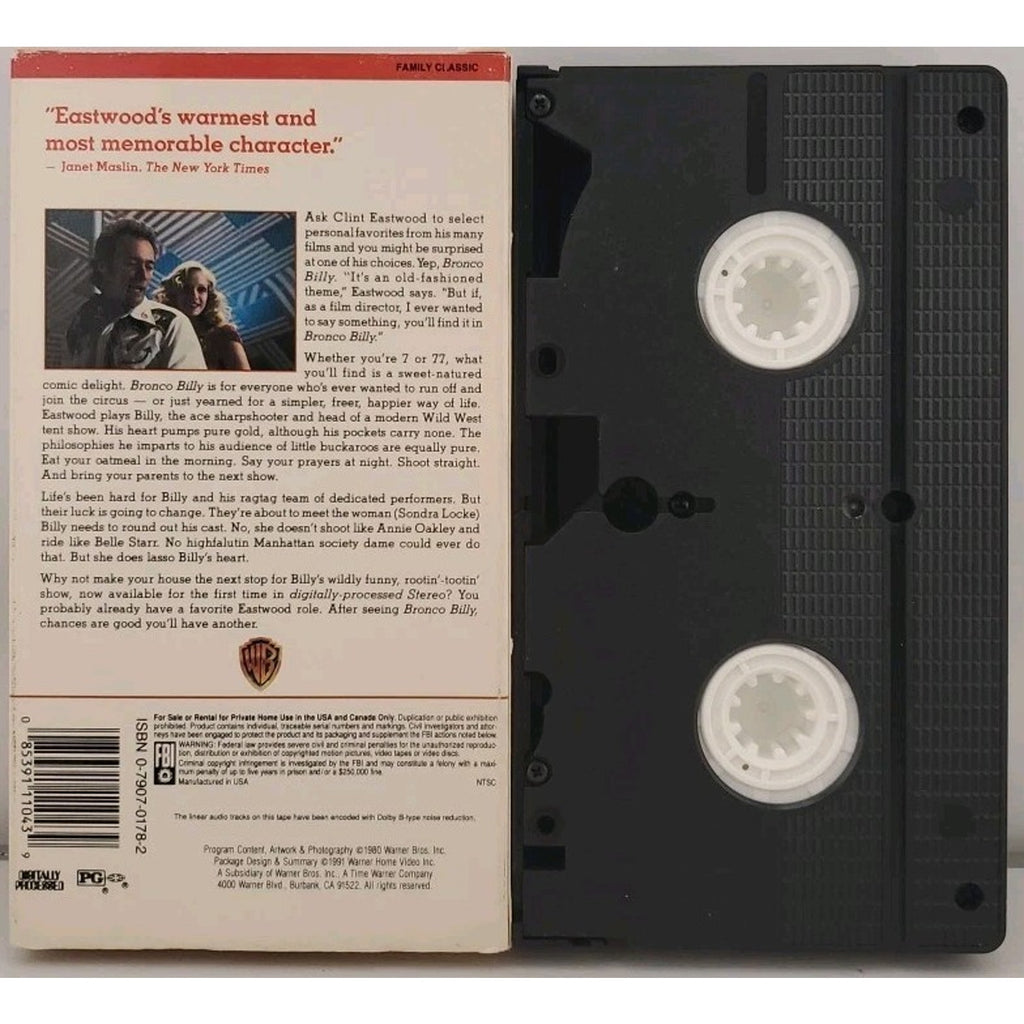 Bronco Billy (VHS, 1995)