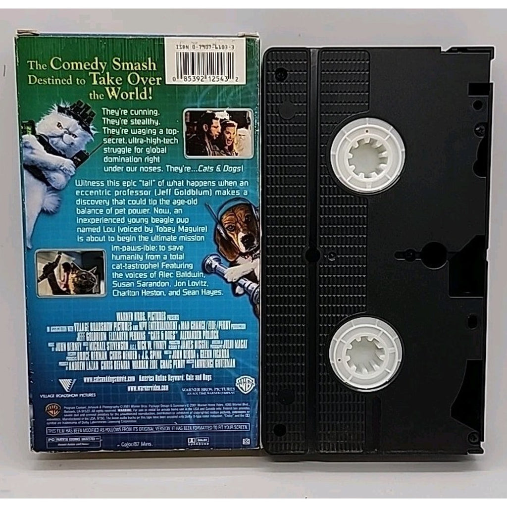 Cats Dogs (VHS, 2001, Slip Sleeve)