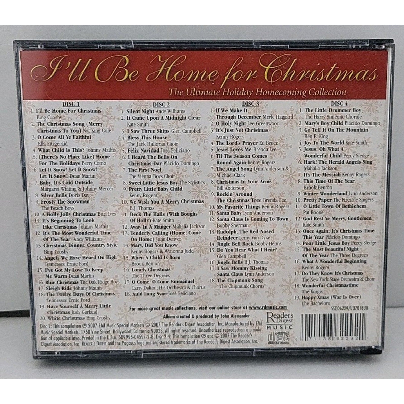 Readers Digest I'll Be Home For Christmas Ultimate Holiday Homecoming 4 CD