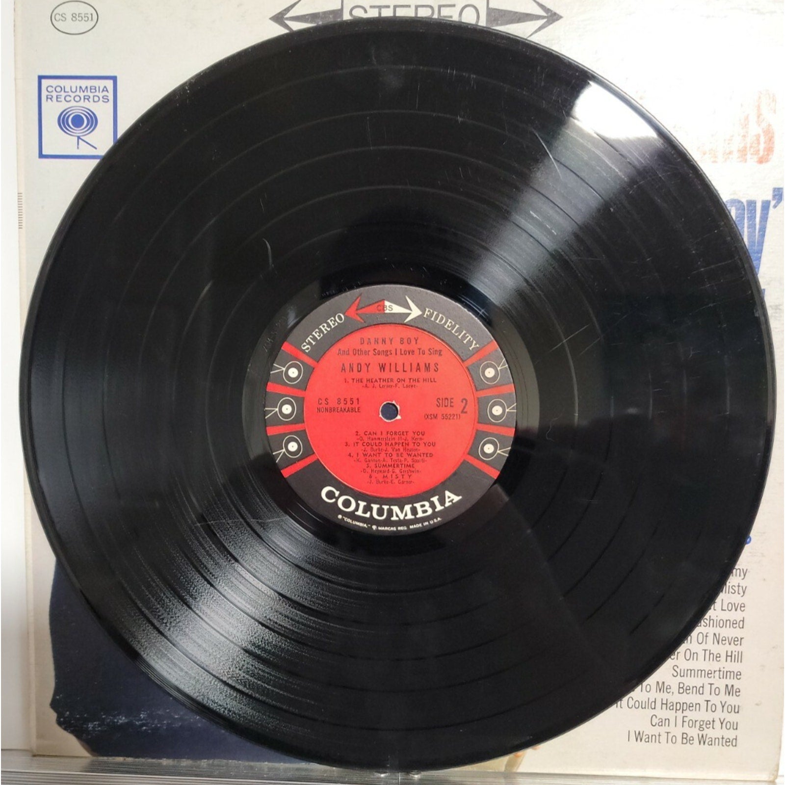Andy Williams ‎– "Danny Boy" And Other Songs I Love To Sing (Vinyl)