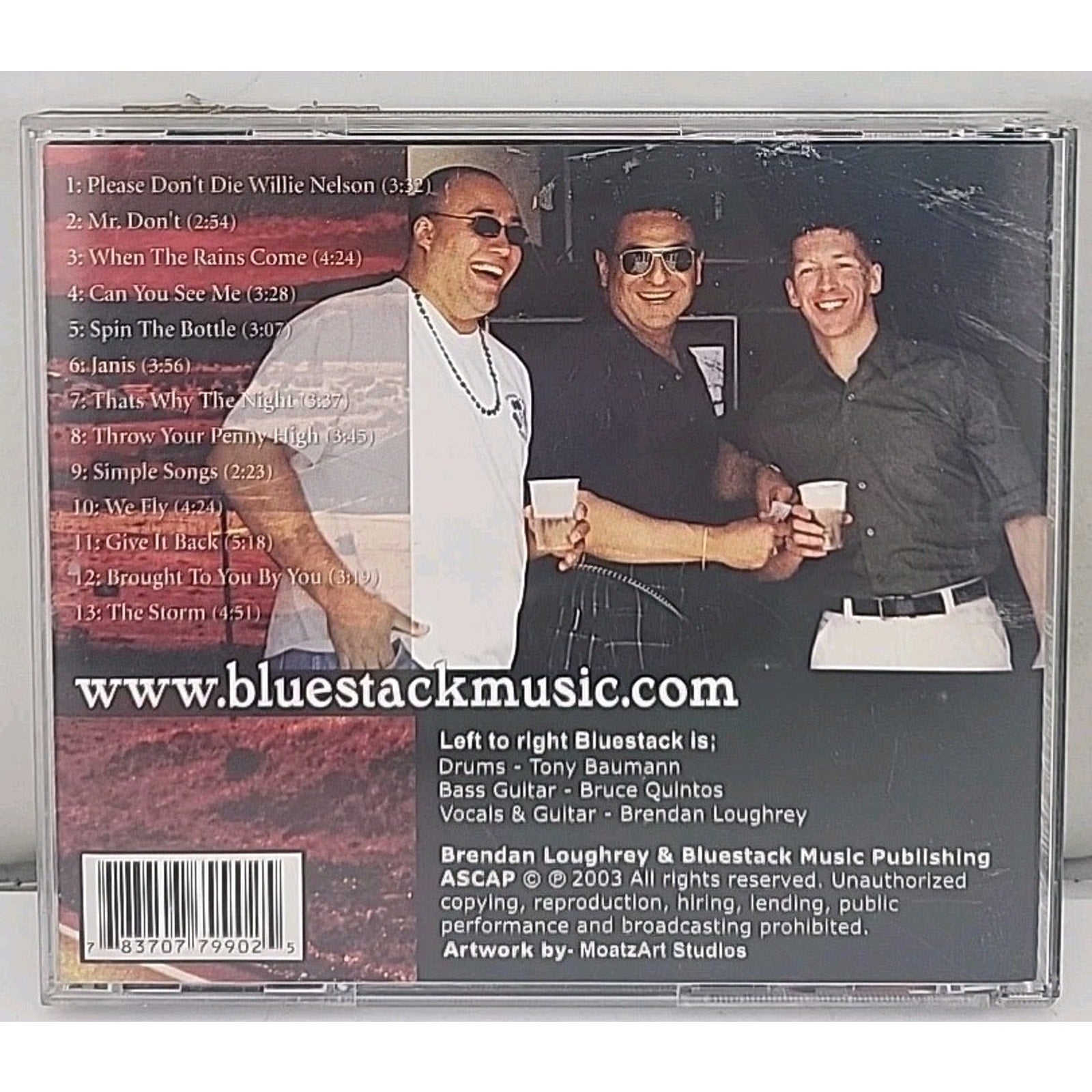 Brendan Loughrey & Bluestack Please Don't Die Willie Nelson CD