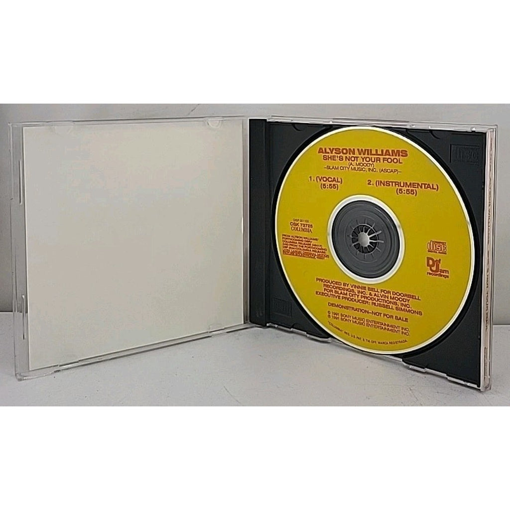 Alyson Williams She's Not Your Fool U.S. Promo CD
