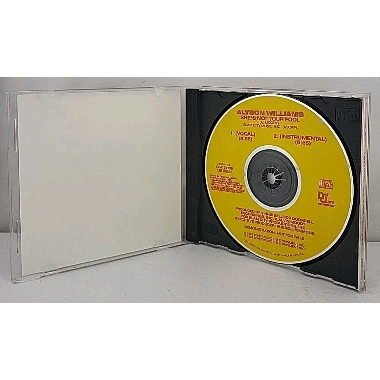 Alyson Williams She's Not Your Fool U.S. Promo CD