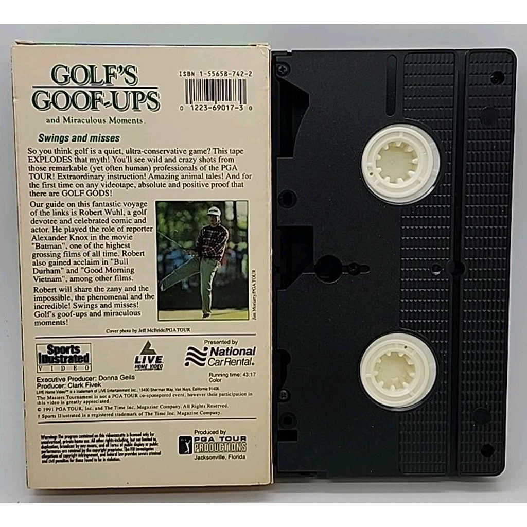 Golfs Goof-Ups and Miraculous Moments (VHS, 1993)