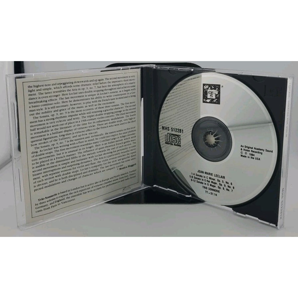 Jean-Marie Leclair - Sonatas For Violin And Basso Continuo CD