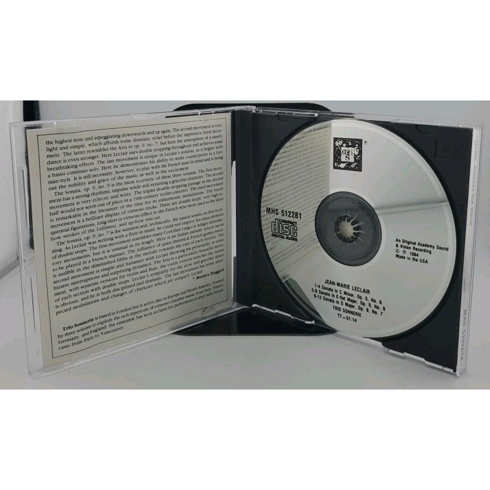 Jean-Marie Leclair - Sonatas For Violin And Basso Continuo CD