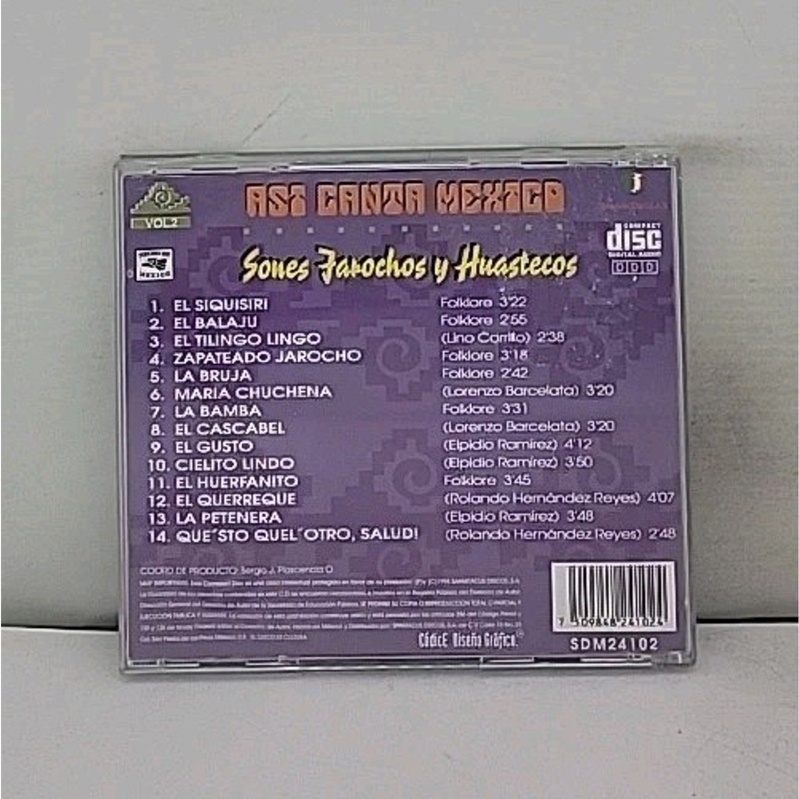 Sones Jarochos Y Huastecos - Asi Canta Mexico Vol 2 CD