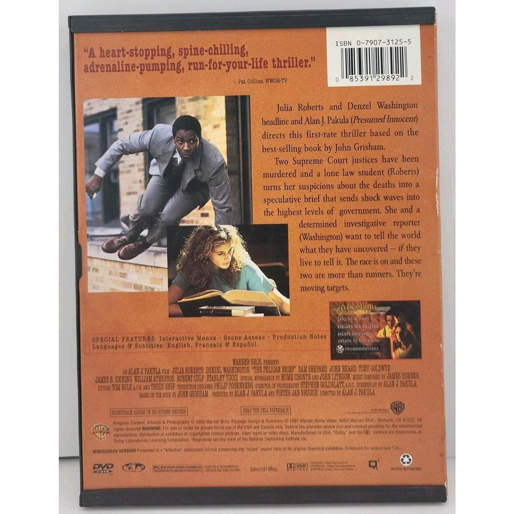 Pelican Brief (DVD, 1993)